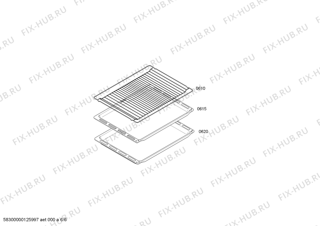 Схема №4 P1HEB89020 с изображением Противень для плиты (духовки) Bosch 00479493