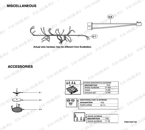 Взрыв-схема микроволновой печи Aeg Electrolux MCD1762E-M - Схема узла Accessories