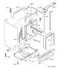 Схема №6 F35400IM0 с изображением Обшивка для электропосудомоечной машины Aeg 8091211030