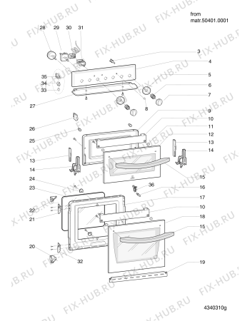 Схема №3 IT50D1XXS (F081221) с изображением Обшивка для духового шкафа Indesit C00286850