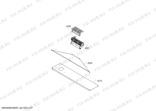 Взрыв-схема плиты (духовки) Bosch HGJ9A8Q50I bosch - Схема узла 02