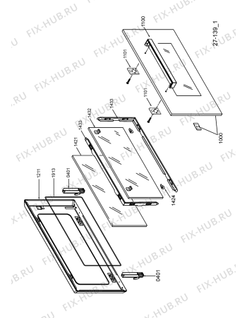 Схема №4 AKP 802 WH с изображением Клавиша для электропечи Whirlpool 480121104596