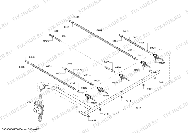 Схема №3 PC364GLBS с изображением Панель управления для духового шкафа Bosch 00473016