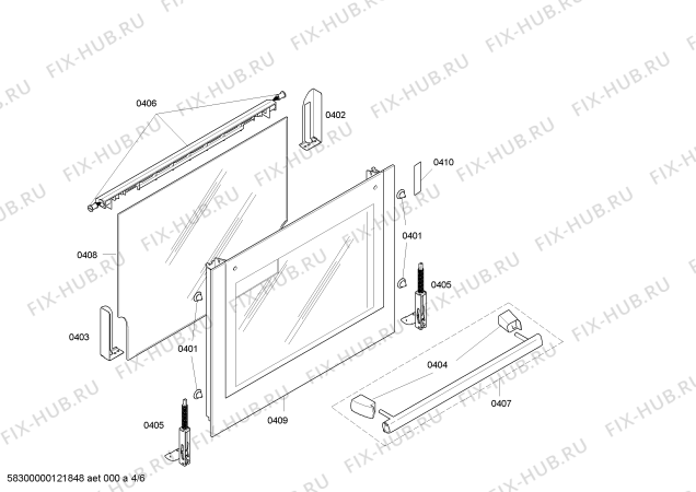 Схема №3 HBN101550A с изображением Панель управления для духового шкафа Bosch 00663643