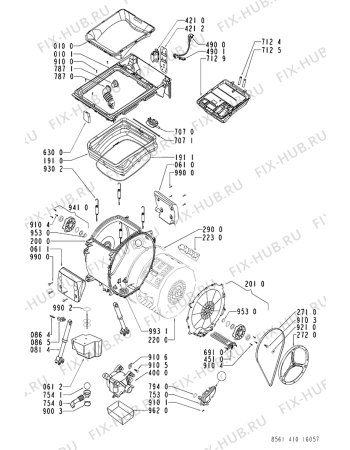 Схема №1 AWT 4105 с изображением Обшивка для стиральной машины Whirlpool 481245216973