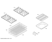 Схема №7 PC484GGEBS с изображением Поднос для плиты (духовки) Bosch 00641149