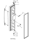 Схема №5 5WRS25KNBW с изображением Ролик для холодильной камеры Whirlpool 482000099039