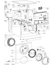 Схема №1 AWO/D 8411 с изображением Модуль (плата) для стиралки Whirlpool 481074291736