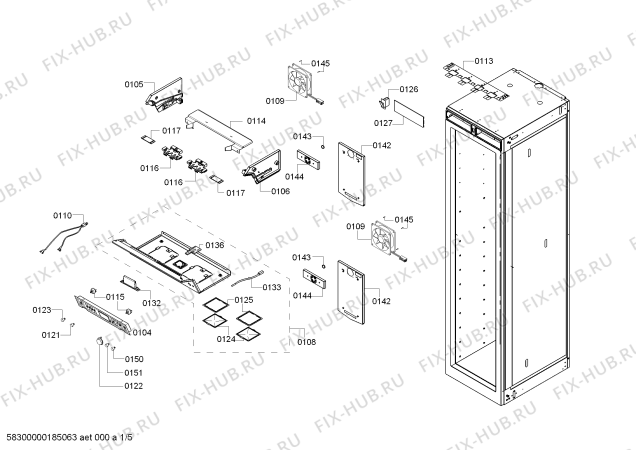 Схема №3 RW464361AU Gaggenau с изображением Плата для холодильной камеры Bosch 00743677