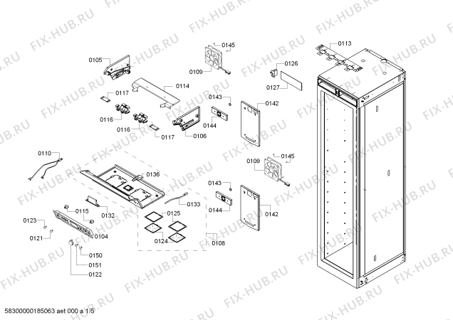 Схема №3 RW464361AU Gaggenau с изображением Уплотнитель для холодильной камеры Bosch 00665068