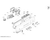 Схема №2 S44E45N2EU с изображением Передняя панель для посудомоечной машины Bosch 00707159