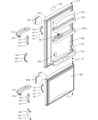 Схема №1 RK6285E (101896, HZS2866) с изображением Дверь для холодильной камеры Gorenje 188843