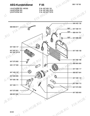 Взрыв-схема стиральной машины Aeg LTH323W  GB - Схема узла Section3