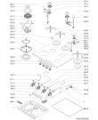 Схема №1 AKT466NB (F091949) с изображением Трубка подачи газа для плиты (духовки) Indesit C00332547