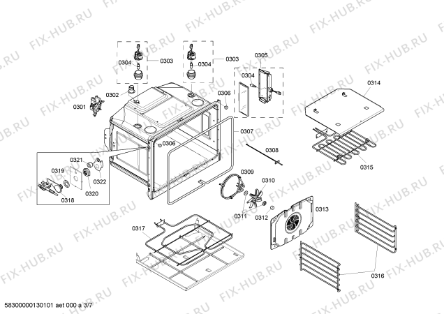 Схема №4 MEW301ES с изображением Дисплей для электропечи Bosch 00664075