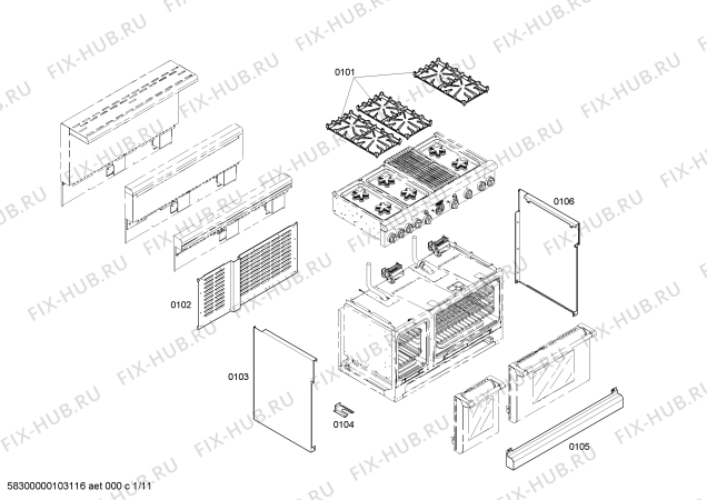 Схема №3 PDR484GGZS с изображением Кабель для духового шкафа Bosch 00239481