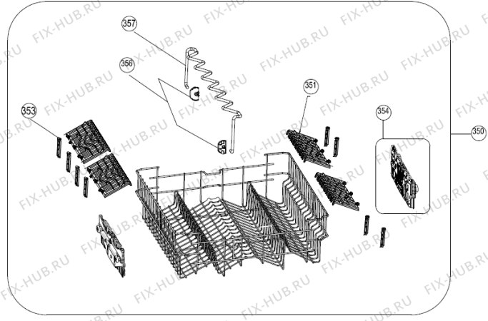 Взрыв-схема посудомоечной машины Upo D65DS(171785, C41) - Схема узла 02