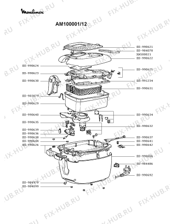 Схема №1 AM100001/12 с изображением Другое для электрофритюрницы Moulinex SS-990626