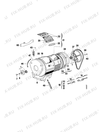 Взрыв-схема стиральной машины Elektro Helios TT9610 - Схема узла Functional parts 267