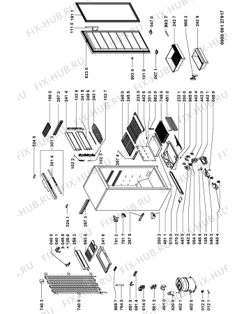 Схема №1 AFG 339 с изображением Контейнер для холодильника Whirlpool 481941878882