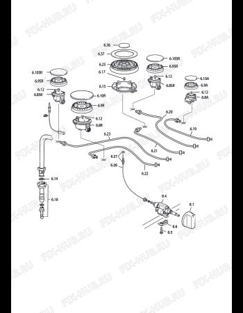 Схема №3 DGW965B с изображением Обшивка для плиты (духовки) DELONGHI 35C91501D1