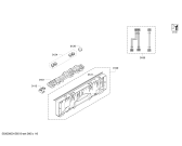 Схема №4 S58E50X0EU с изображением Передняя панель для посудомойки Bosch 00707615