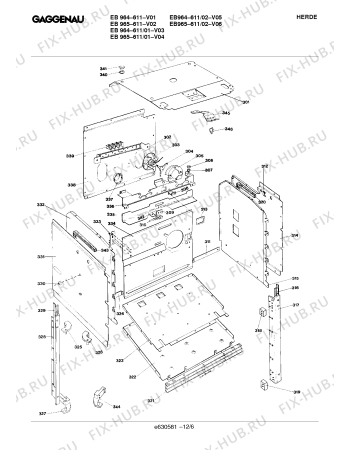 Схема №10 EB985111 с изображением Планка для электропечи Bosch 00292668