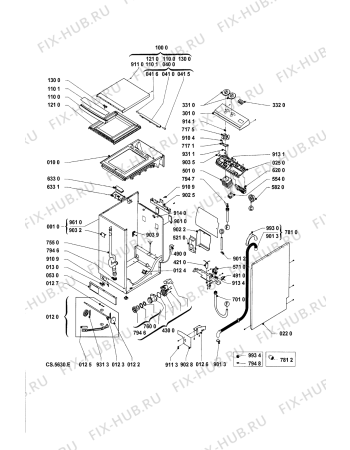 Схема №1 WAT 2350/WS с изображением Люк и обрамление для стиралки Whirlpool 481944019609