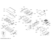 Схема №6 KMF40SA20R Bosch с изображением Крышка для холодильной камеры Bosch 00745828