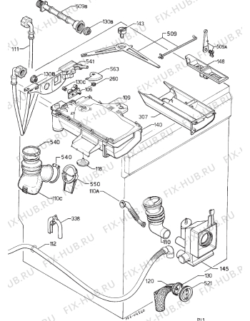 Взрыв-схема стиральной машины Zanussi Z9010TD SUPERIN - Схема узла Hydraulic System 272