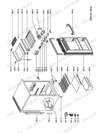 Схема №1 ARC 0100 с изображением Обрамление полки для холодильника Whirlpool 481246079061