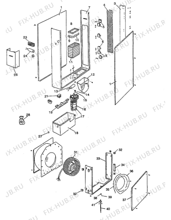 Взрыв-схема вытяжки Elektro Helios SF165-2 - Схема узла H70 FAN,CHASSIS, MOUNTING KIT, USERS MANUAL  A