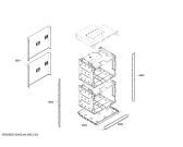 Схема №8 HBL3520UC с изображением Внешняя дверь для электропечи Bosch 00246558