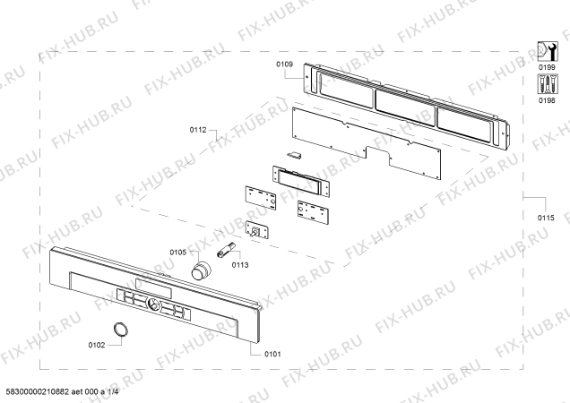 Схема №3 3HW440X с изображением Цоколь для плиты (духовки) Bosch 00617136