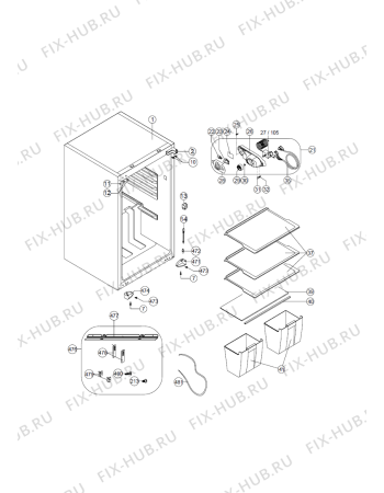 Схема №3 PRC 838 A++ с изображением Шуруп для холодильной камеры Whirlpool 488000533904