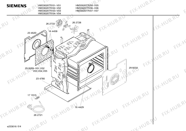Схема №3 HM33020TR с изображением Панель управления для духового шкафа Siemens 00351336