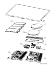 Схема №1 HDP54106XB IC3 с изображением Поверхность для плиты (духовки) Aeg 140032562013