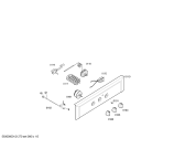 Схема №3 HB2TI2T1 с изображением Передняя часть корпуса для плиты (духовки) Bosch 00663164