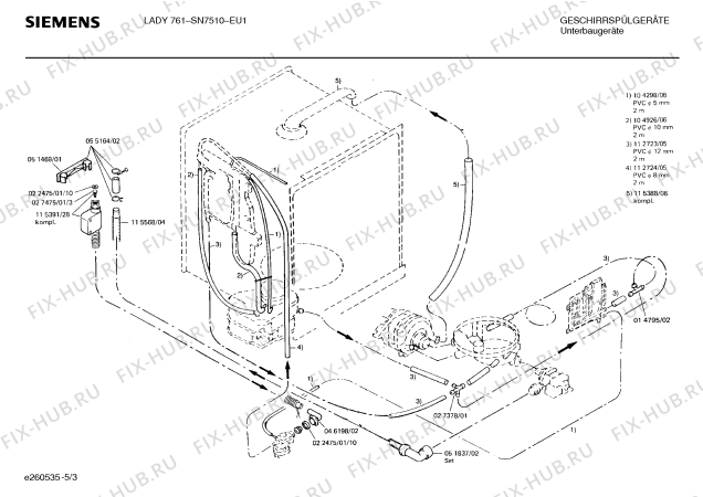 Схема №4 SN751045 с изображением Панель для посудомоечной машины Siemens 00115423