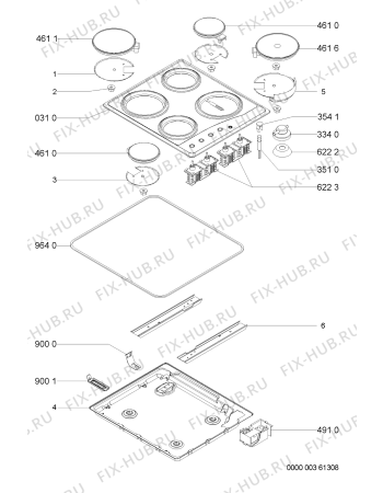 Схема №1 AKL 778/AR с изображением Втулка для электропечи Whirlpool 481944239403