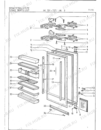 Взрыв-схема холодильника Gaggenau IK151727 - Схема узла 03