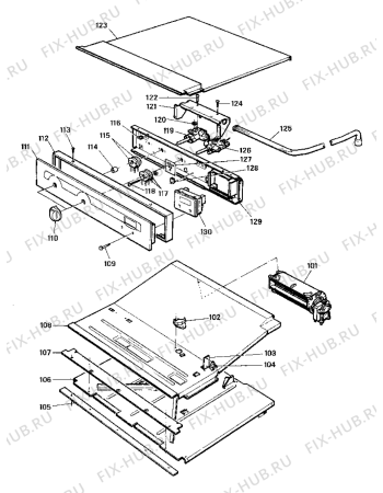 Схема №4 D120GW (F032415) с изображением Наставление для электропечи Indesit C00186170