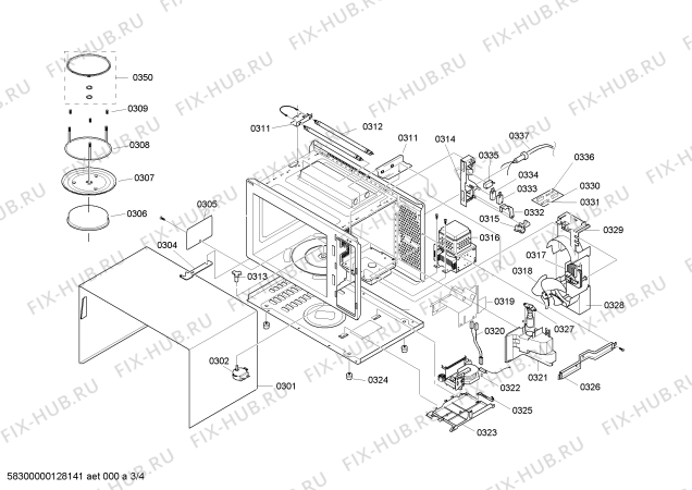 Схема №3 HF26566 с изображением Набор кнопок для микроволновой печи Siemens 00187235