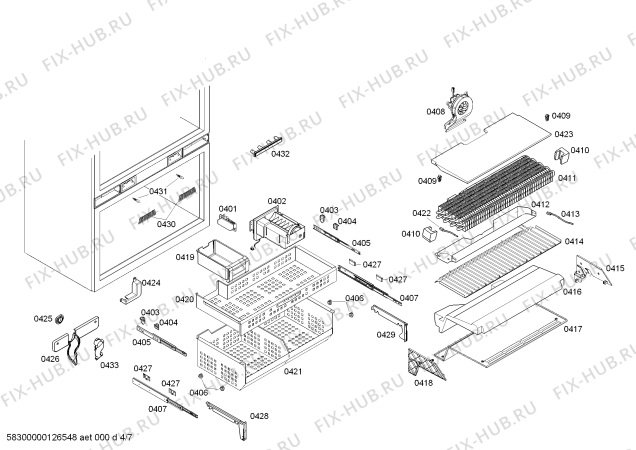 Схема №5 CI36BP00 с изображением Монтажный набор для холодильника Siemens 00669011