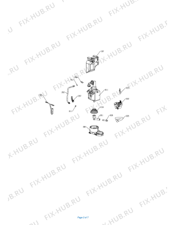 Схема №2 EN470.SAE \"GRAN MAESTRIA\" с изображением Зажим для электрокофемашины DELONGHI ES0071892