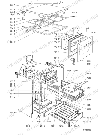 Схема №1 ACM 359 WH с изображением Провод для плиты (духовки) Whirlpool 481232118161