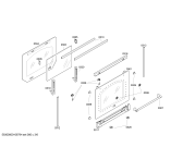 Схема №5 B1422C0GB с изображением Внешняя дверь для электропечи Bosch 00442997