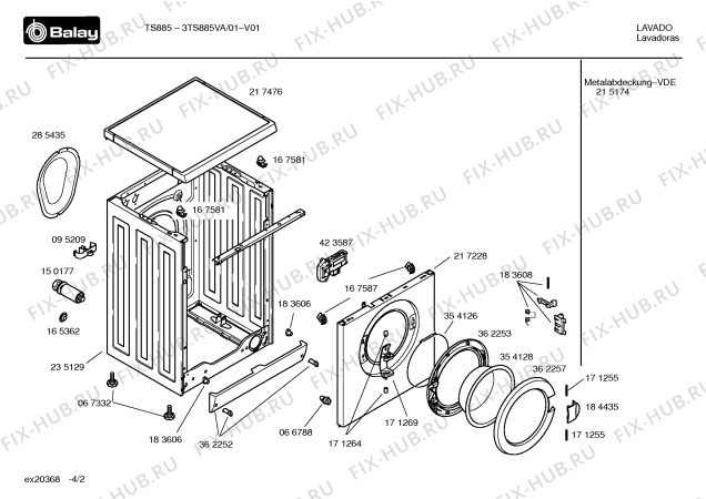 Схема №3 3TS884YA ts884 с изображением Ручка выбора температуры для стиральной машины Bosch 00187106