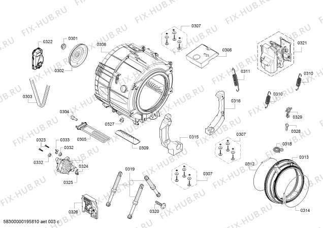 Схема №3 WM14W780ES sensoFresh с изображением Силовой модуль запрограммированный для стиралки Siemens 11020499