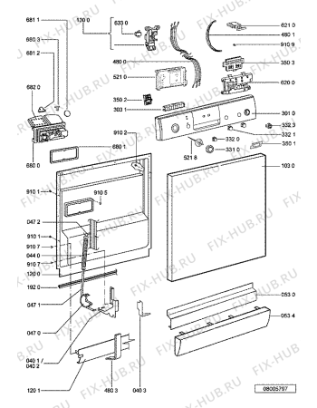Схема №1 ADP6406 (F091599) с изображением Руководство для посудомойки Indesit C00349078